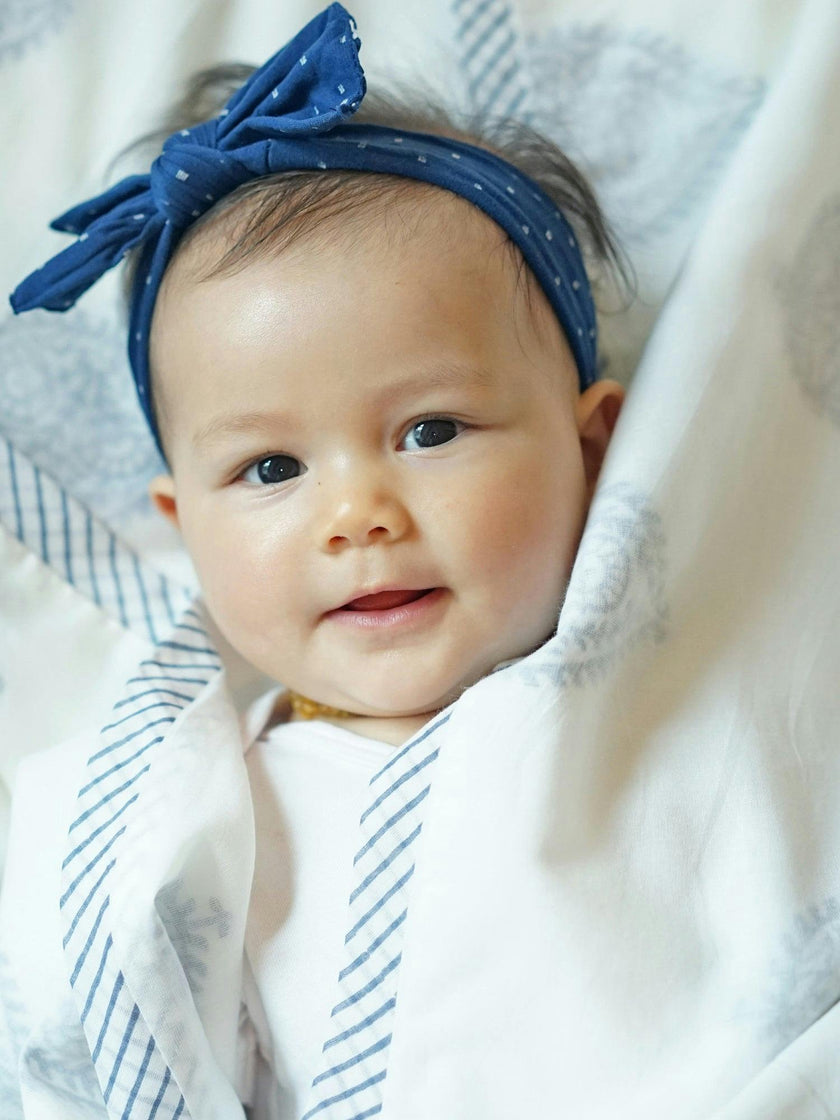 Luxe Natural Cotton Receiving Blanket