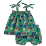 Tie Shoulder Baby Set, Multi