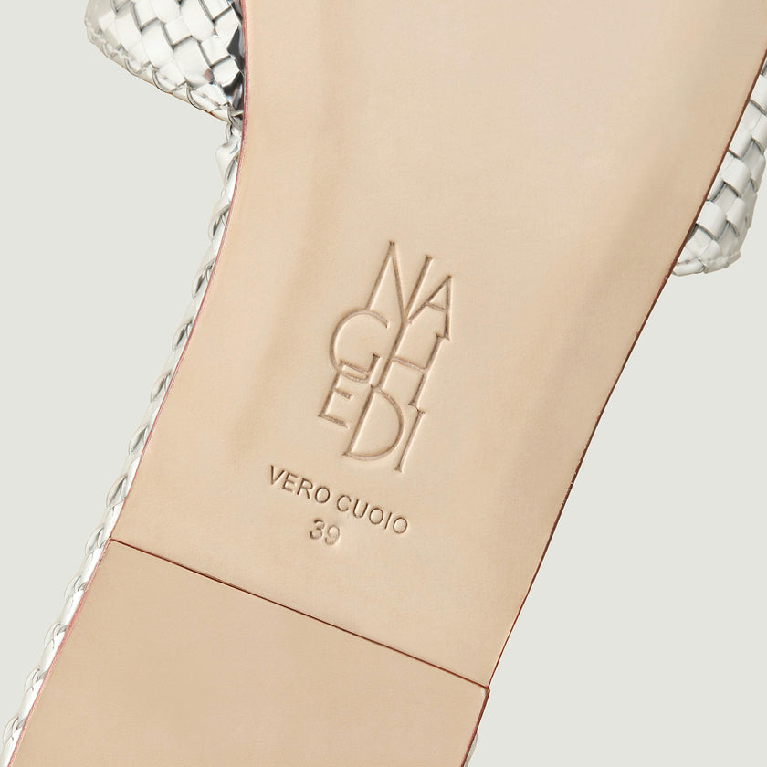 St. Barths Slide Metallic | Silver