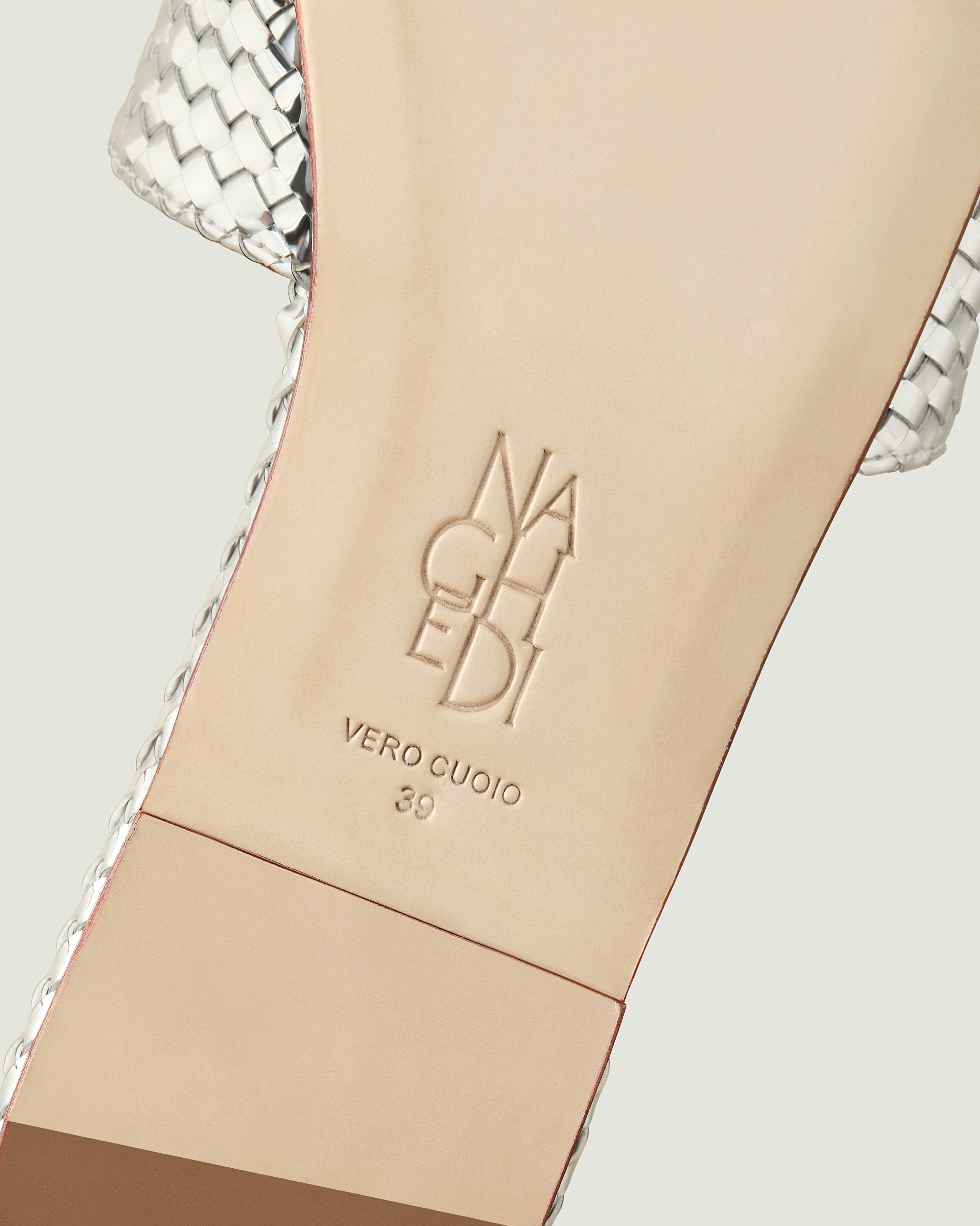 St. Barths Slide Metallic | Silver