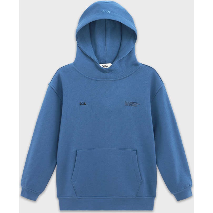 Relaxed Cotton Hoodie With Print