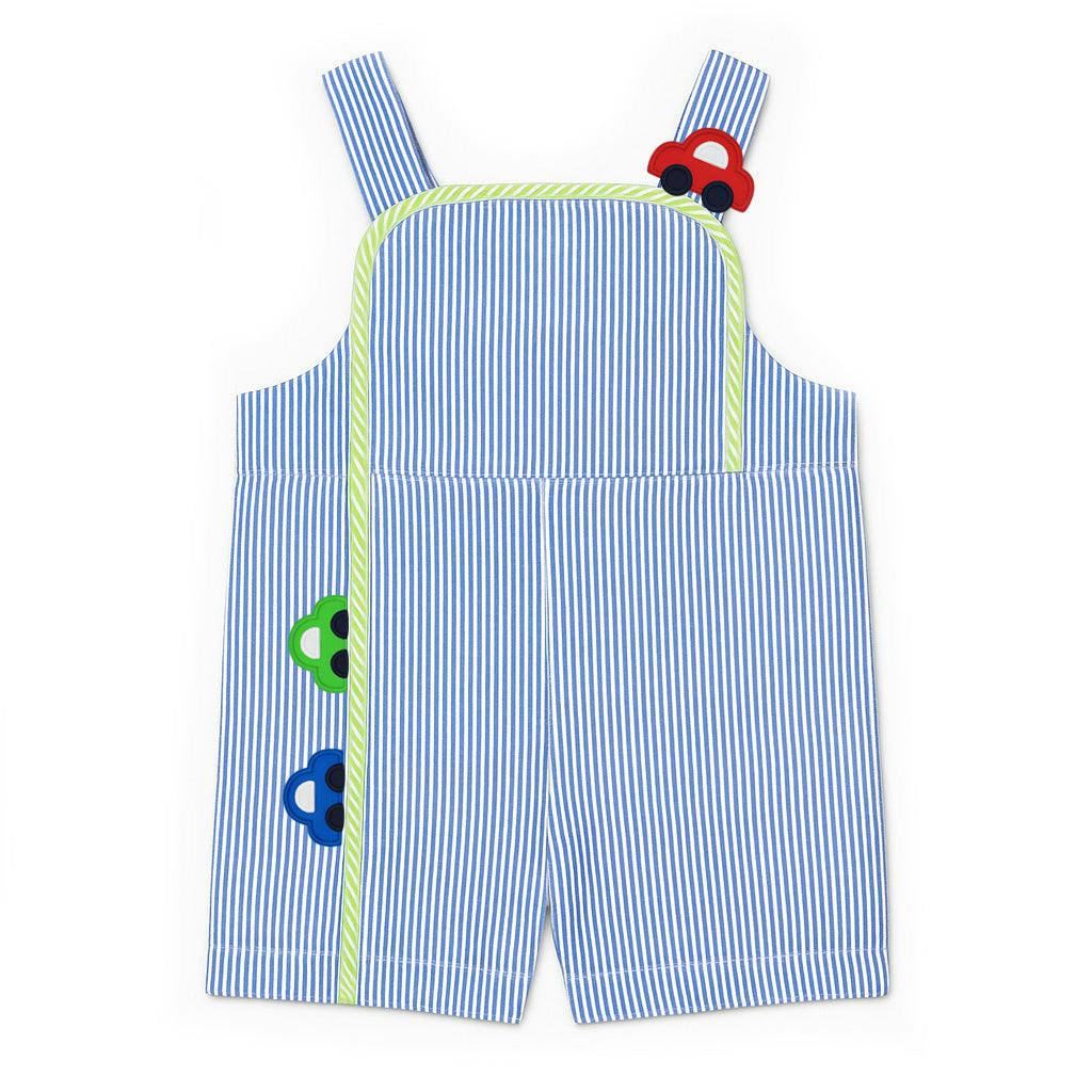 Seersucker Shortall With Cars