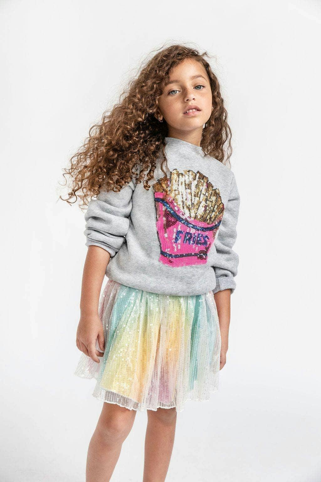 French Fries Grey Sweatshirt