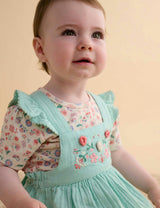 Embroidered Overall Set Aloe