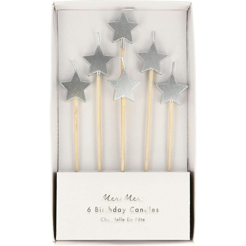 Silver Star Candles