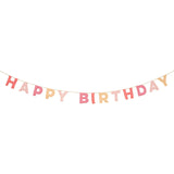 Pink Happy Birthday Felt Garland
