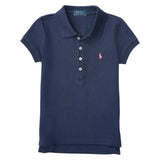 Navy Stretch Cotton Polo