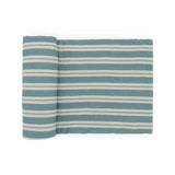 Stretch Knit Swaddle Blanket - Blue Vintage Stripe