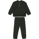Kids Unisex Terry Henley Sweatshirt & Jogger Set
