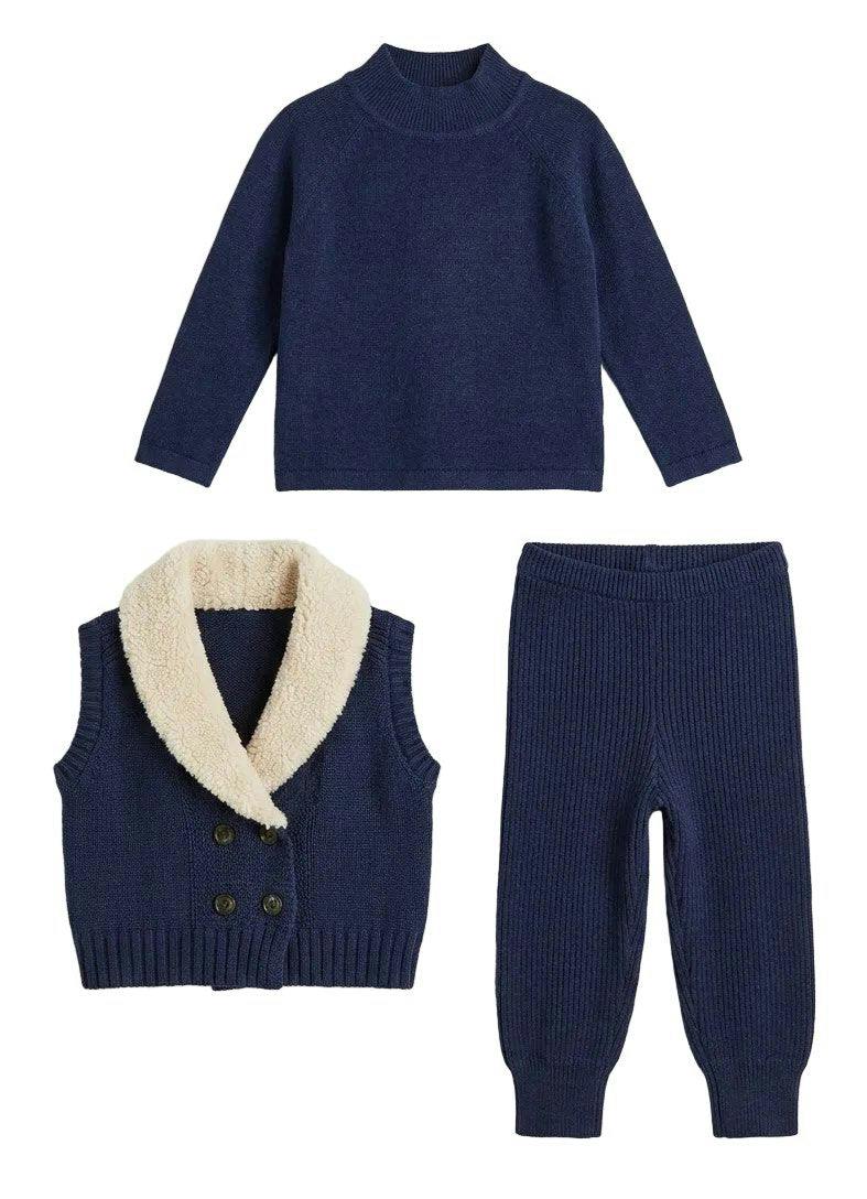 Shawl Collar Vest Set