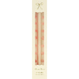 Pink Swirl Taper Candles
