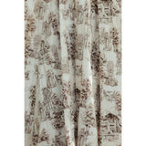 Zaza Midi Dress in Brown Toile