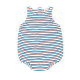 baby jetty stripe french terry bubble romper