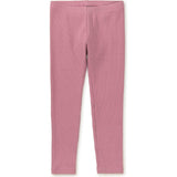 Pointelle Knit Stretch Leggings, Pink