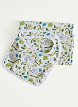 Oh Baby! Shawl Blanket, Bib & Burp Set - Happy Monkey