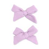 Solid Winsome Orchid - 2 Pack Bow Clips