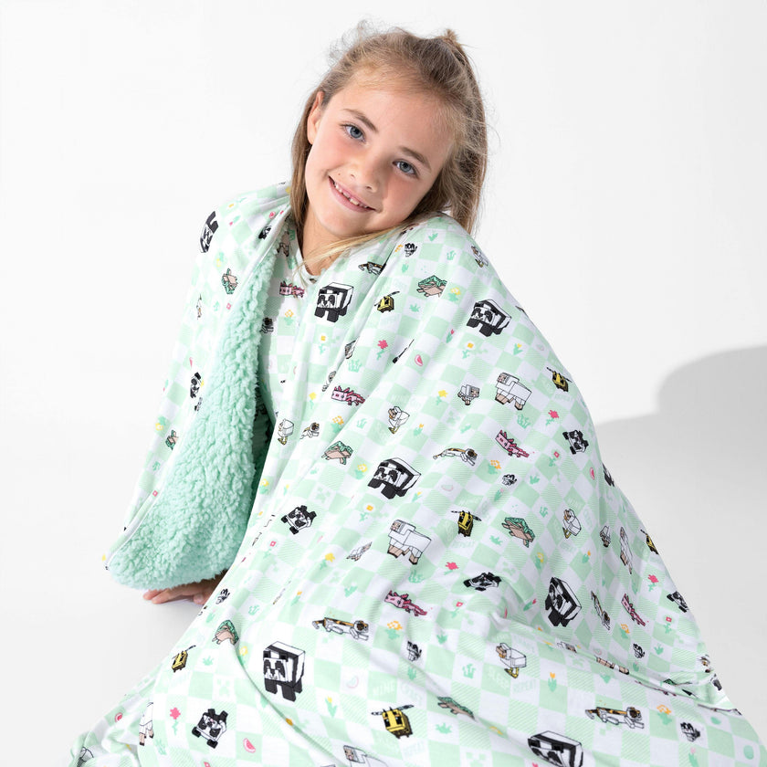 Minecraft: Sleep Repeat Bamboo Sherpa Blanket