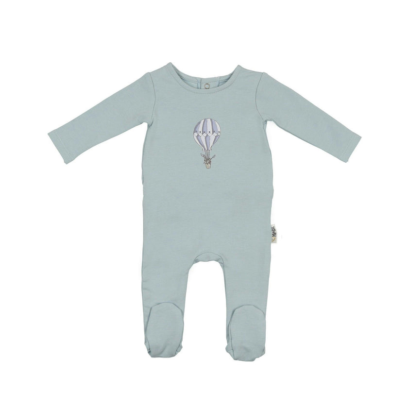 Air Balloon Footie and Beanie Set