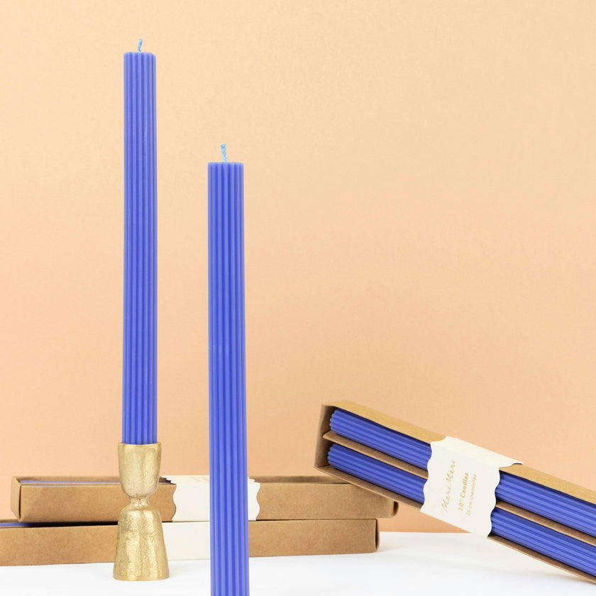 Blue Table Candles