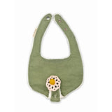 Soothe & Snap Pacifier Bib- Olive Grove