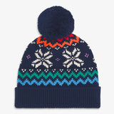 Baby rainbow snowflake fair isle beanie