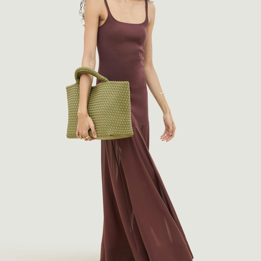 St. Barths Medium Tote | Bottle Green
