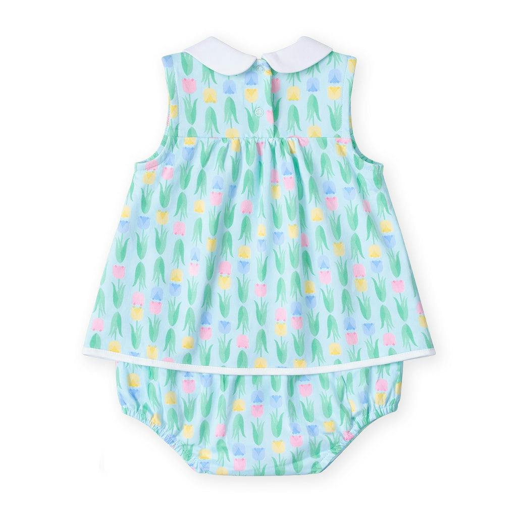 Printed Knit Tulip Romper