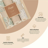 Cove 3-pc. Newborn Burp Cloth Set (Beach Life)