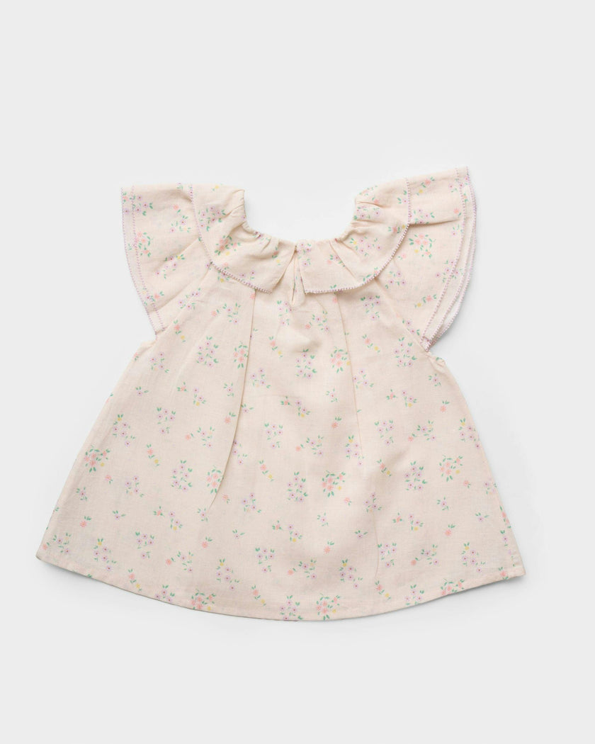 Lola Blouse - Painted Bouquet print