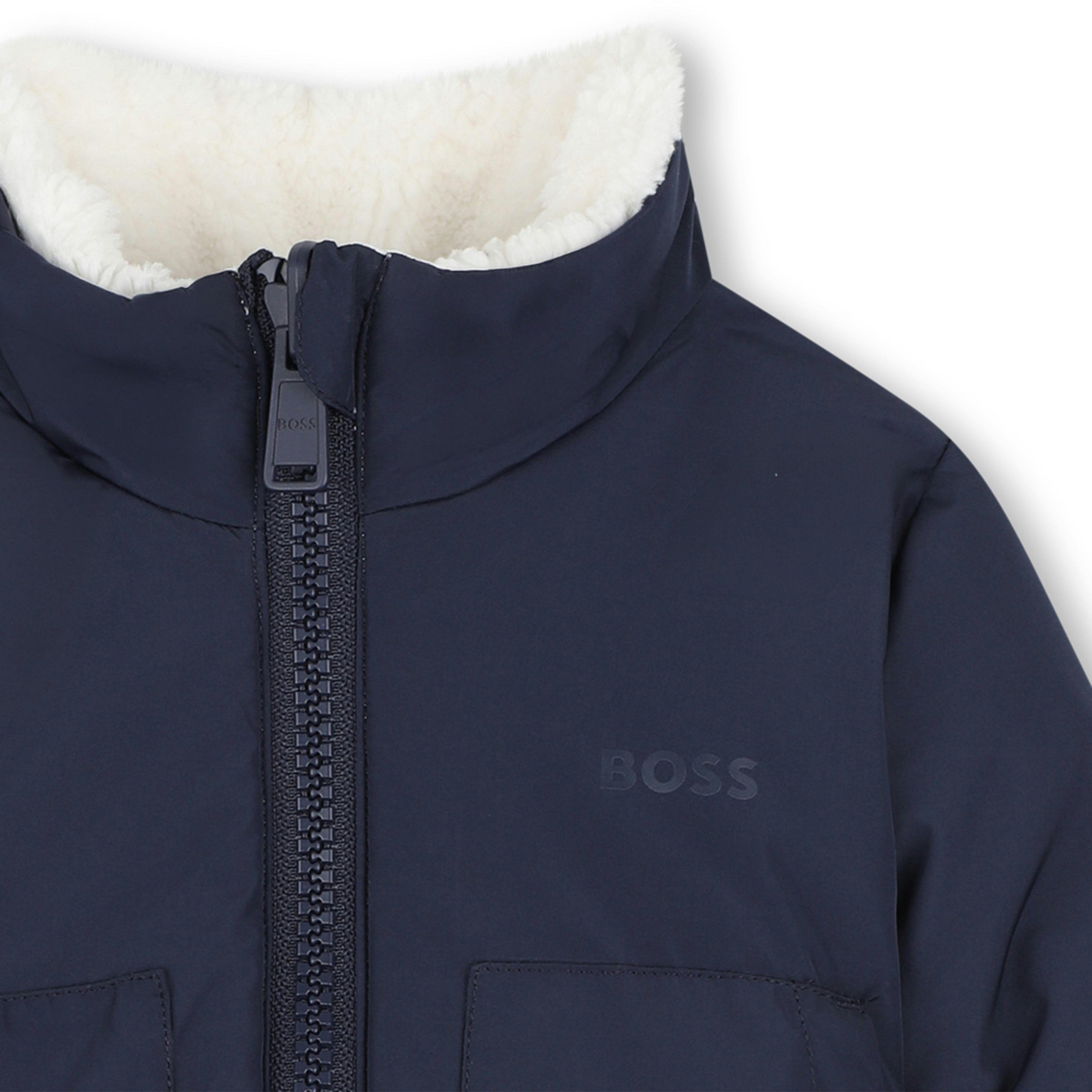 Ivory Reversible Teddy Jacket