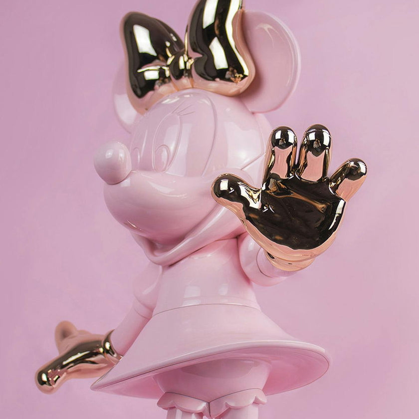 Minnie WELCOME Pastel Pink & Gold 12in