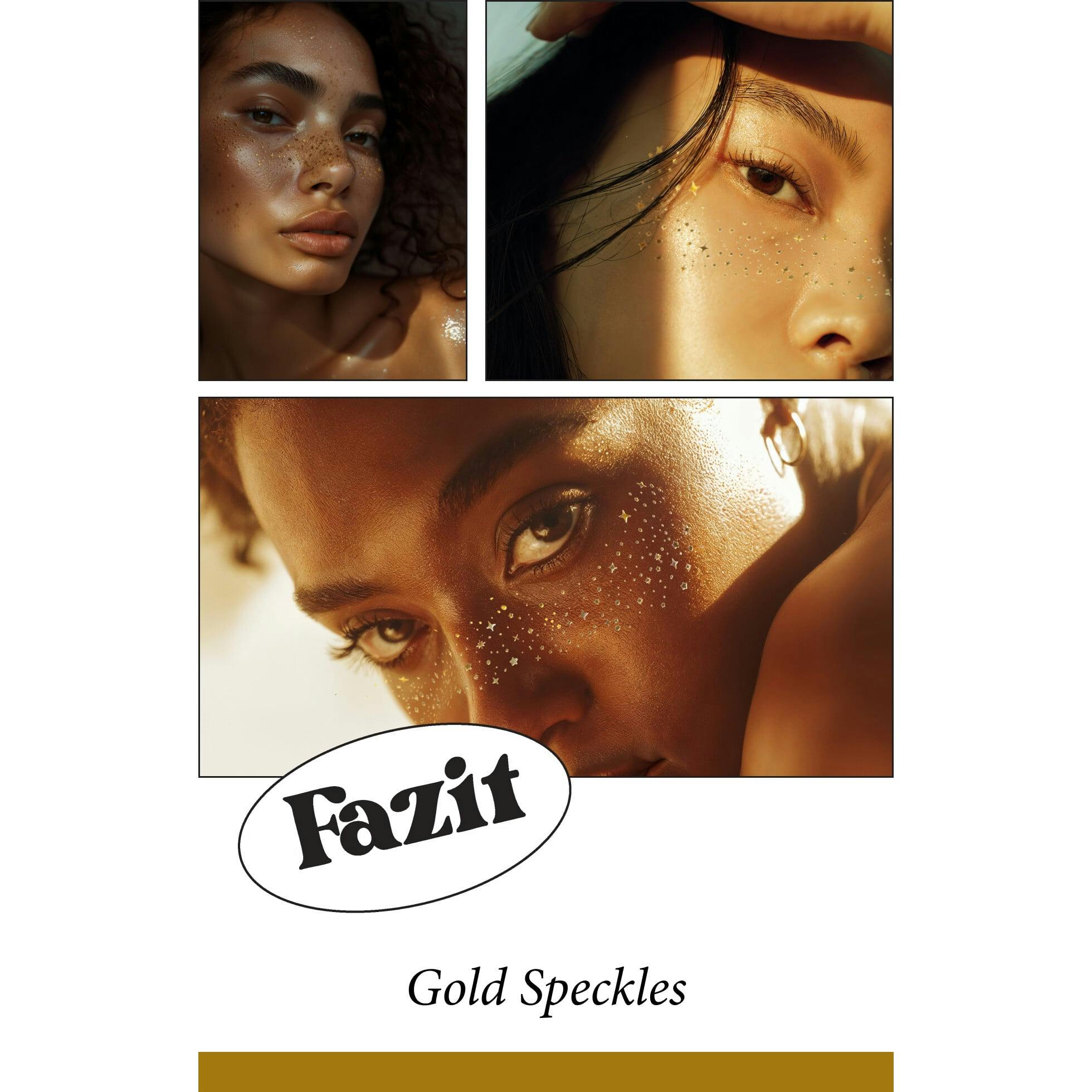Gold Glitter Freckles Makeup Patches