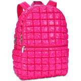 Hot Pink Shiny Puffer Backpack