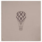 Hot Air Balloon Checkered Knit Blanket