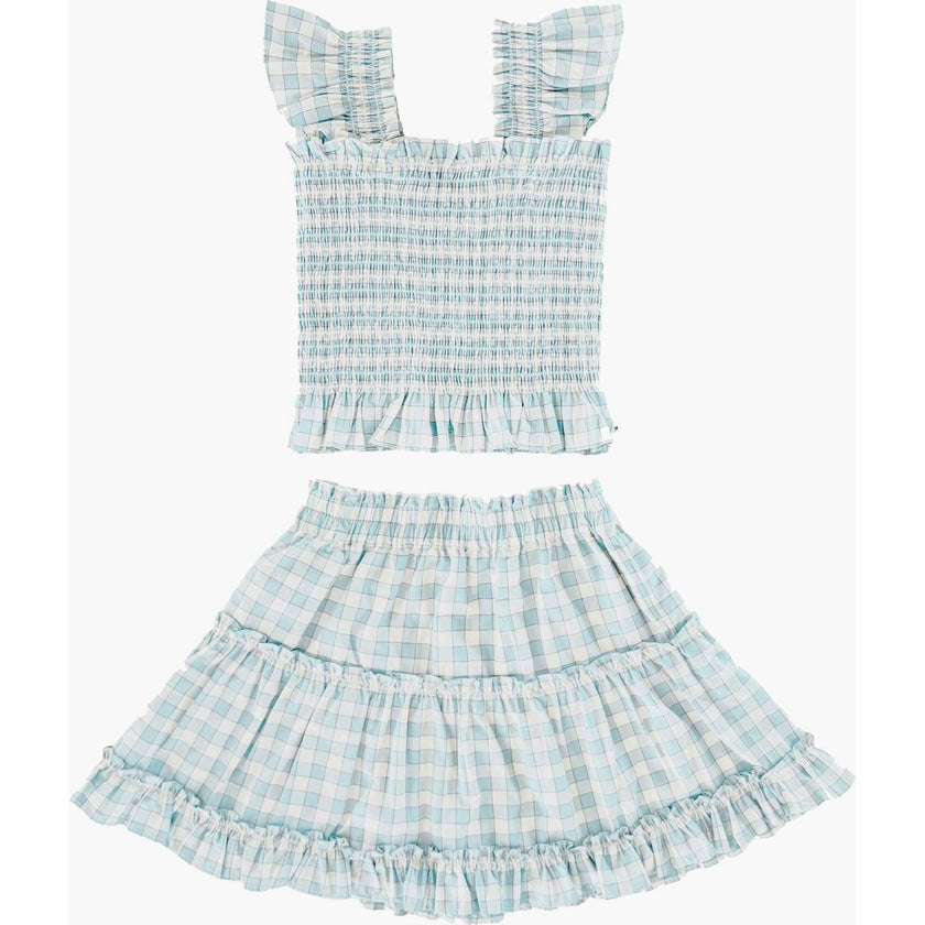 The Tiny Paz Nap Set - Blue/Red Gingham