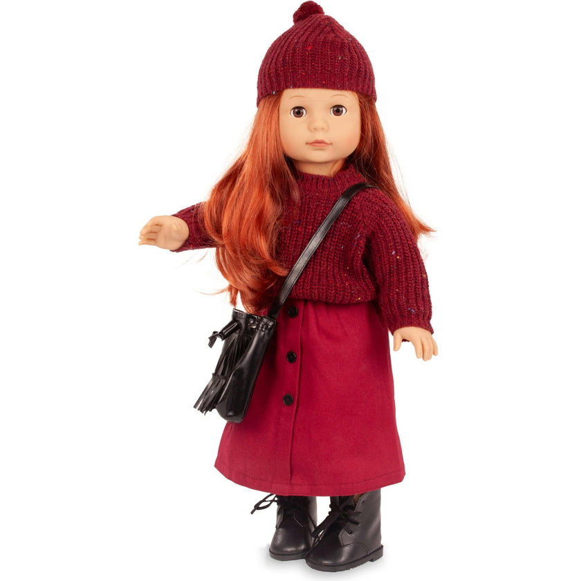 Gotz  Julia 75th Anniversary Jubilee  18" Posable Doll with Full Garments & Accessories - Long Auburn Hair to Wash & Style with Beautiful Brown Eyes