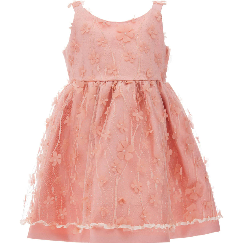 Peach Ravine Floral Dress