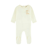 Velour Hey Lil One Footie