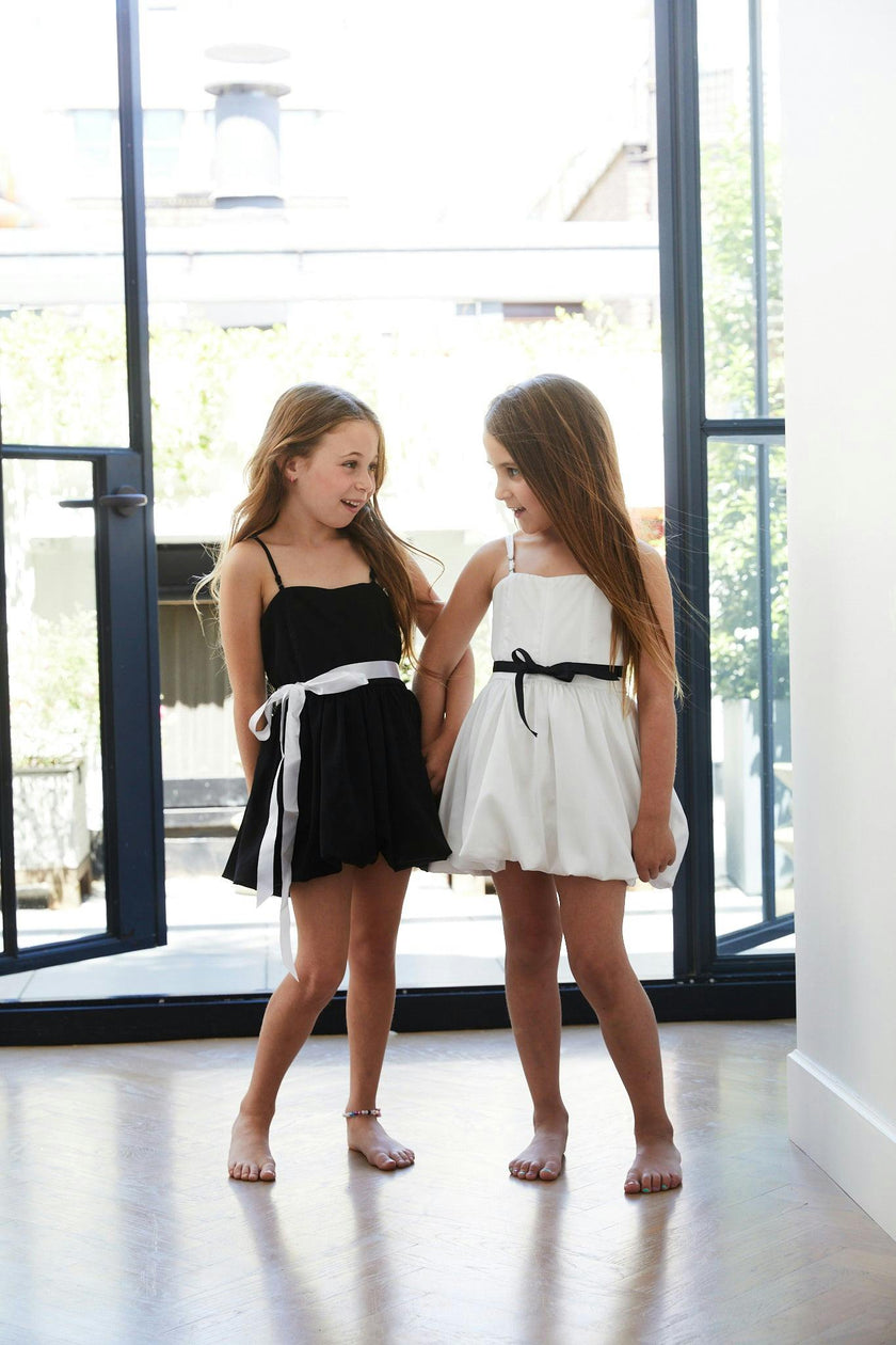 Bailey White Rose Satin Ballet Dress