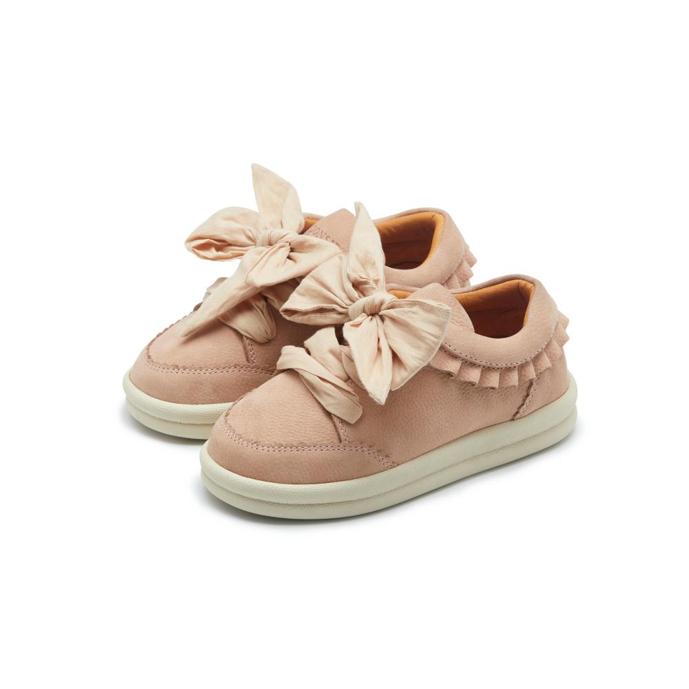 Lexley Sneakers | Coral Betting Leather