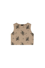 Rosa Top Camel & Black
