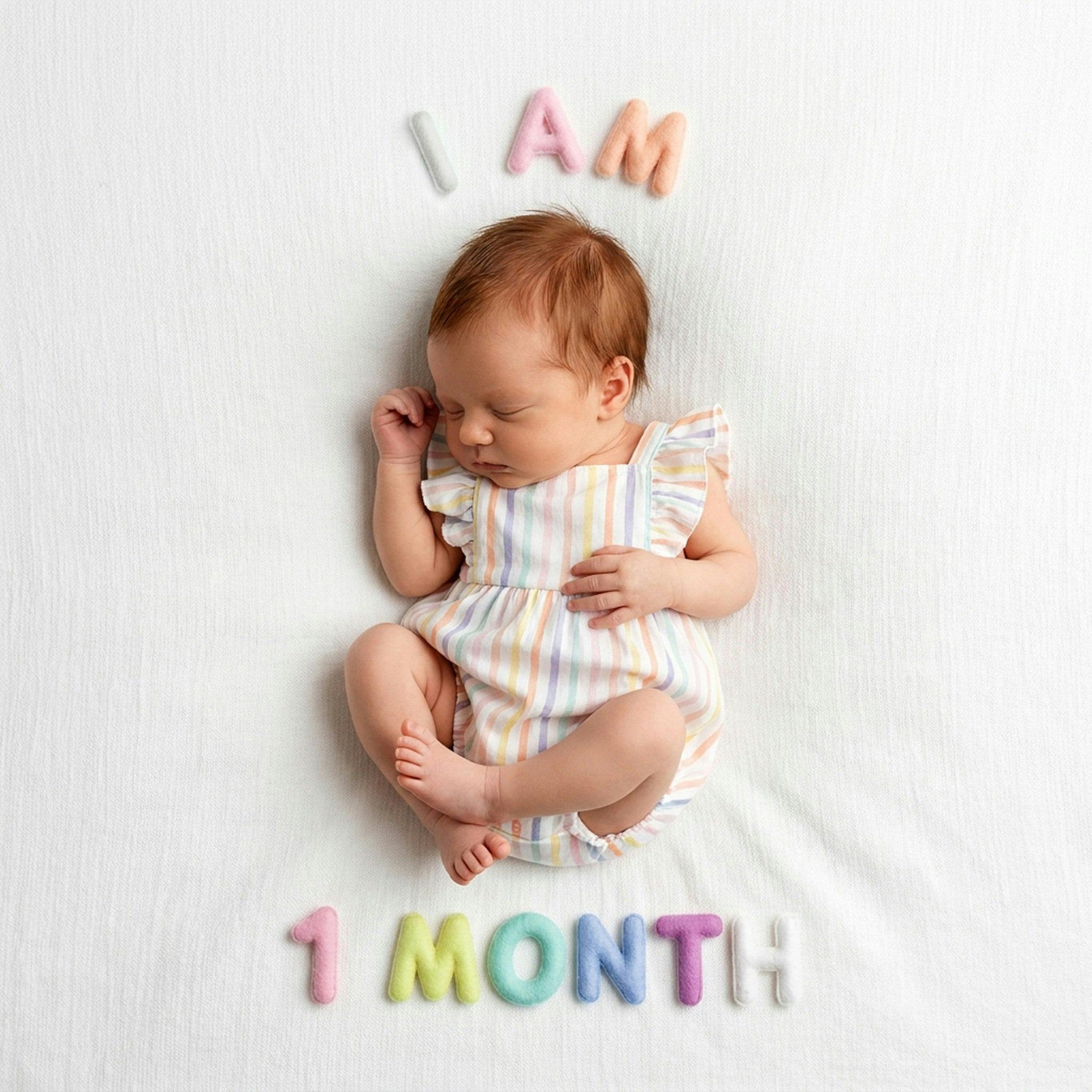 Milestone Felt Numbers in Pastel