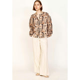Dakota Blouse in Sand Labyrinth
