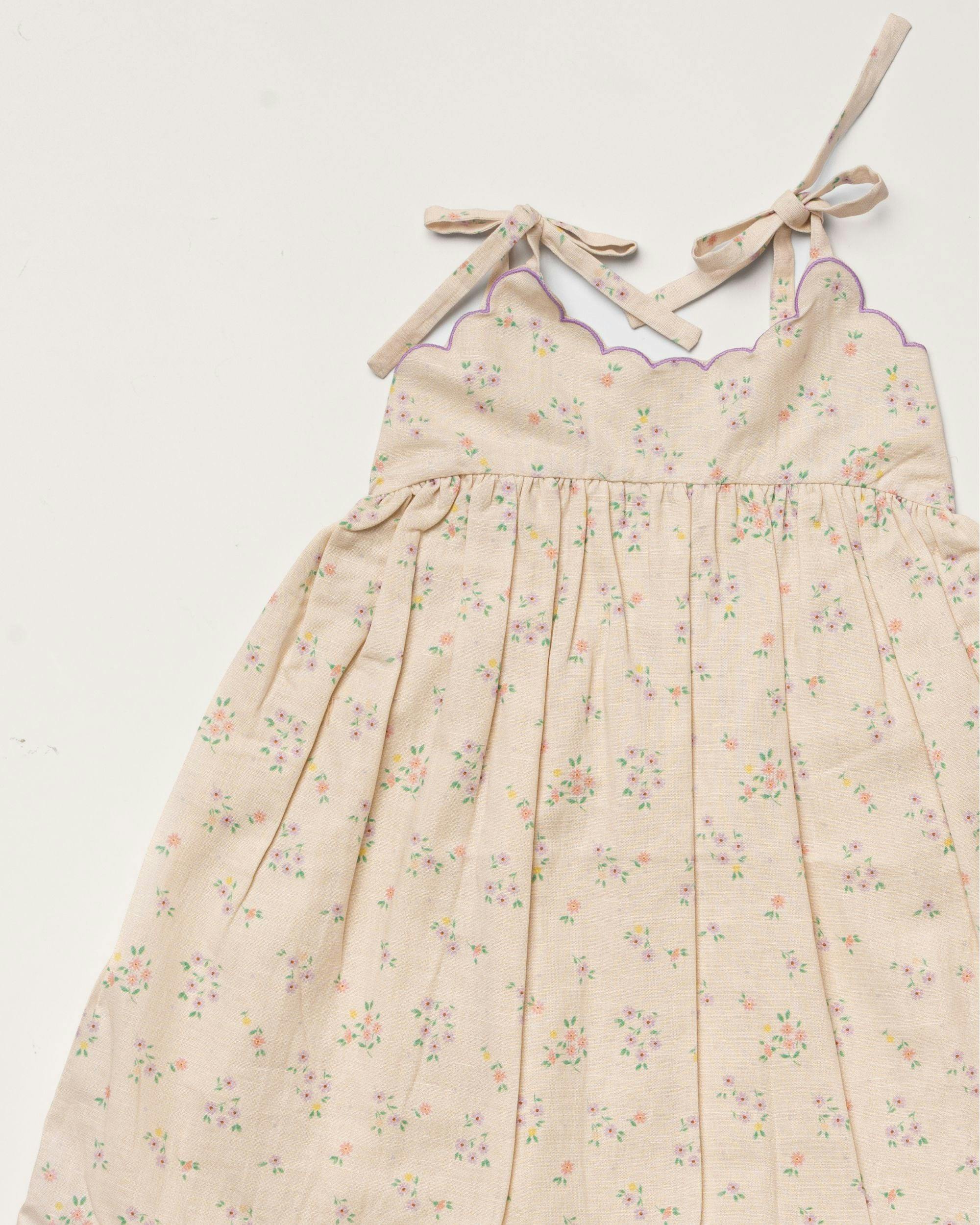 Alena Dress - Painted Bouquet print