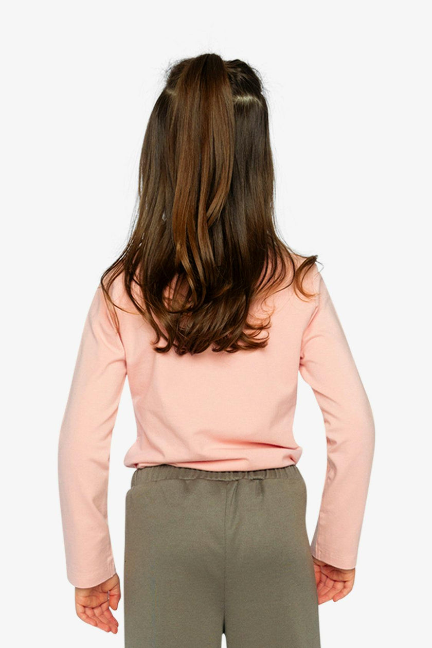 Organic Cotton Jersey T-Shirt Pale Dusty Pink