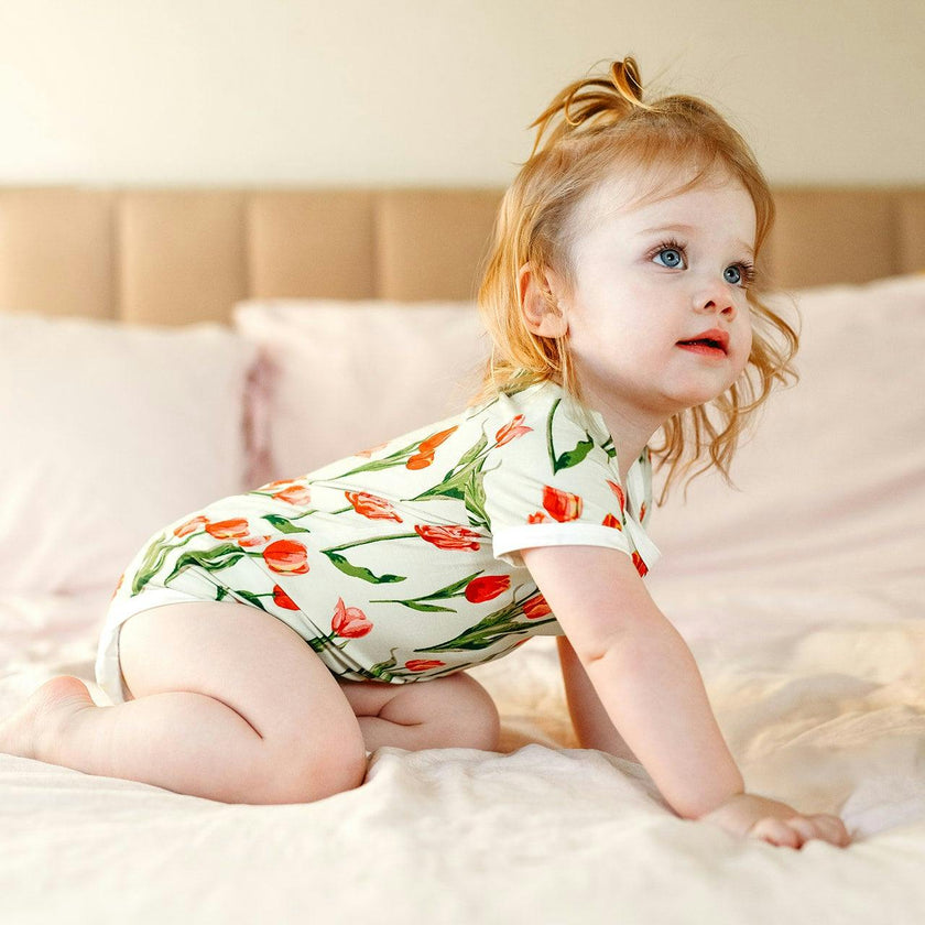 Tulip Luxe Stretch Short Sleeve One Piece