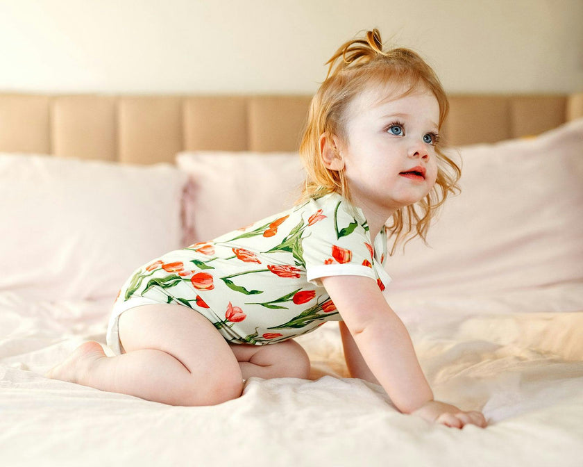 Tulip Luxe Stretch Short Sleeve One Piece