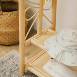 Handcrafted - Belle Kids Montessori Clothing Rack (Natural) - Rattan Wicker