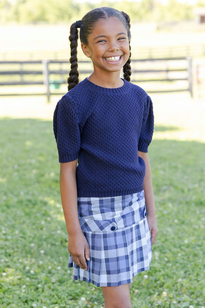 Plaid Pleated Skirt