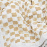 Cotton Muslin Baby Quilt - Adobe Checker